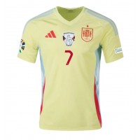 Camiseta España Alvaro Morata #7 Segunda Equipación Replica Eurocopa 2024 mangas cortas